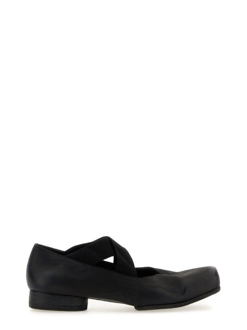 Uma Wang Square Toe Calf Leather Flats