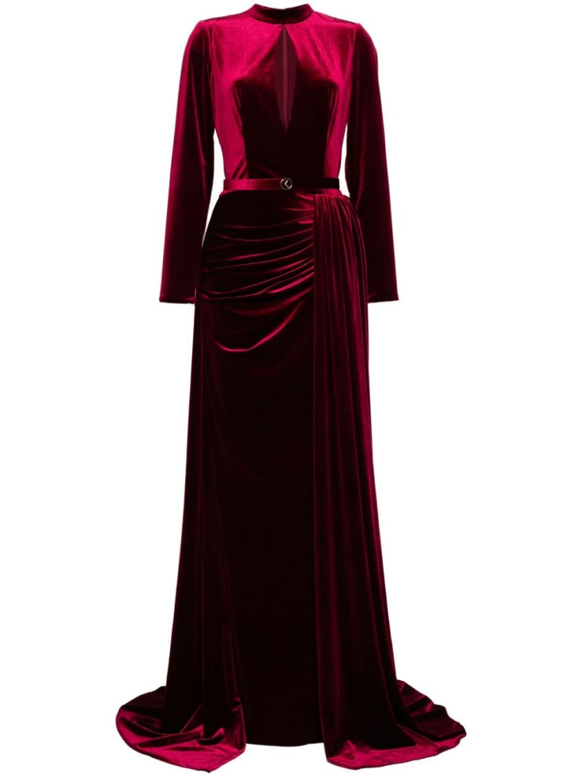 Saiid Kobeisy Velvet Long Dress