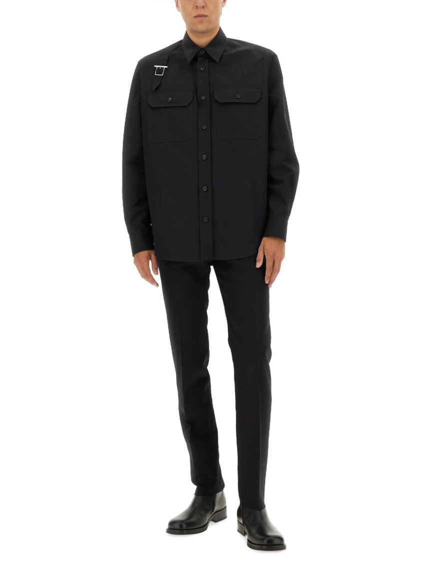 Alexander Mcqueen Tailored Black Wool Pants