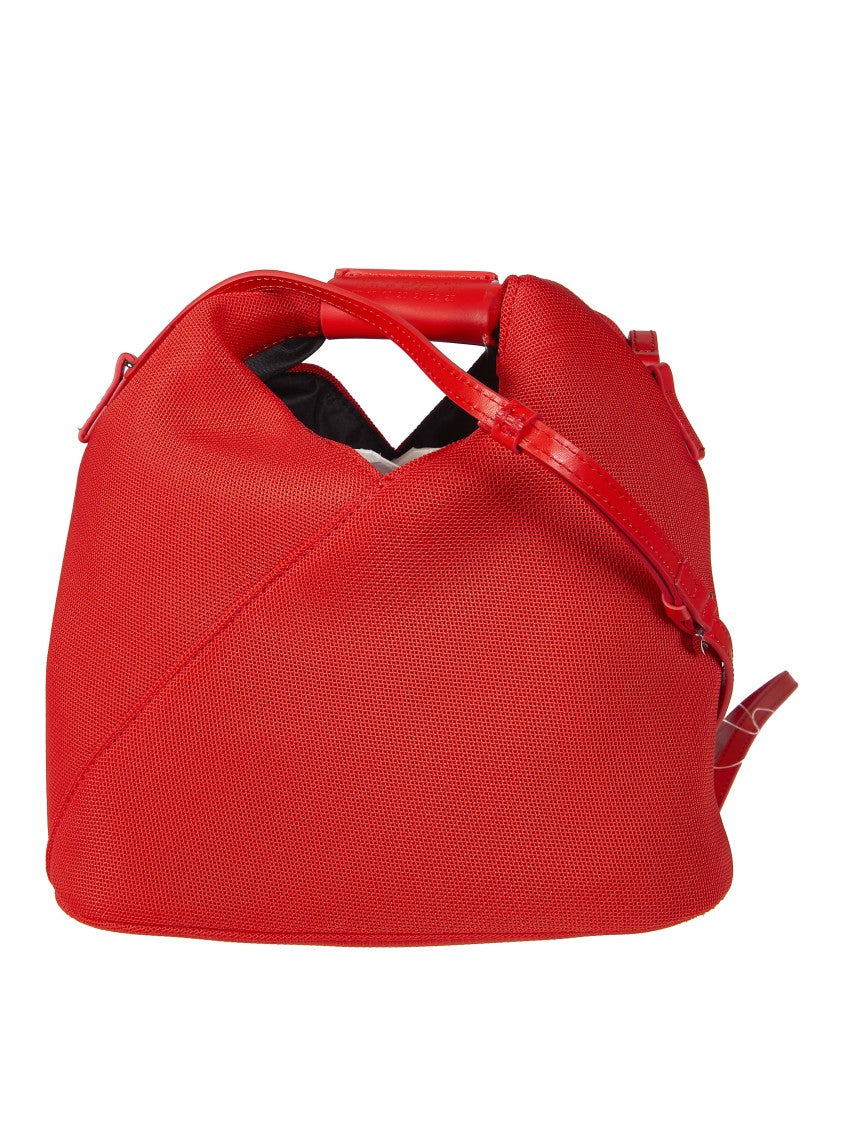 Mm6 By Maison Margiela Geometric Silhouette Textured Crossbody Bag