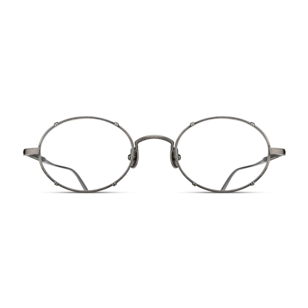 Matsuda M3150.Rx Oval-Shaped Metal Frame Eyeglasses With Subtle Detailing