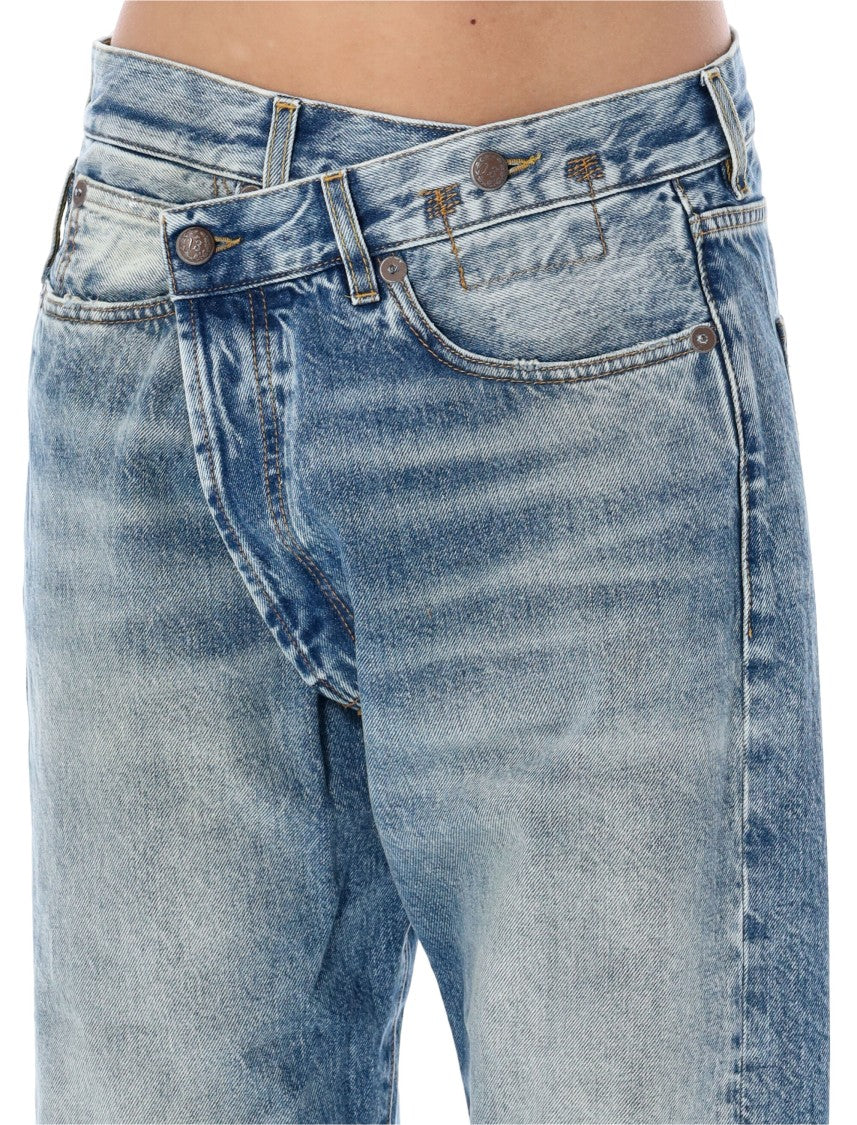 R13 Jasper Blue Oversized Jeans