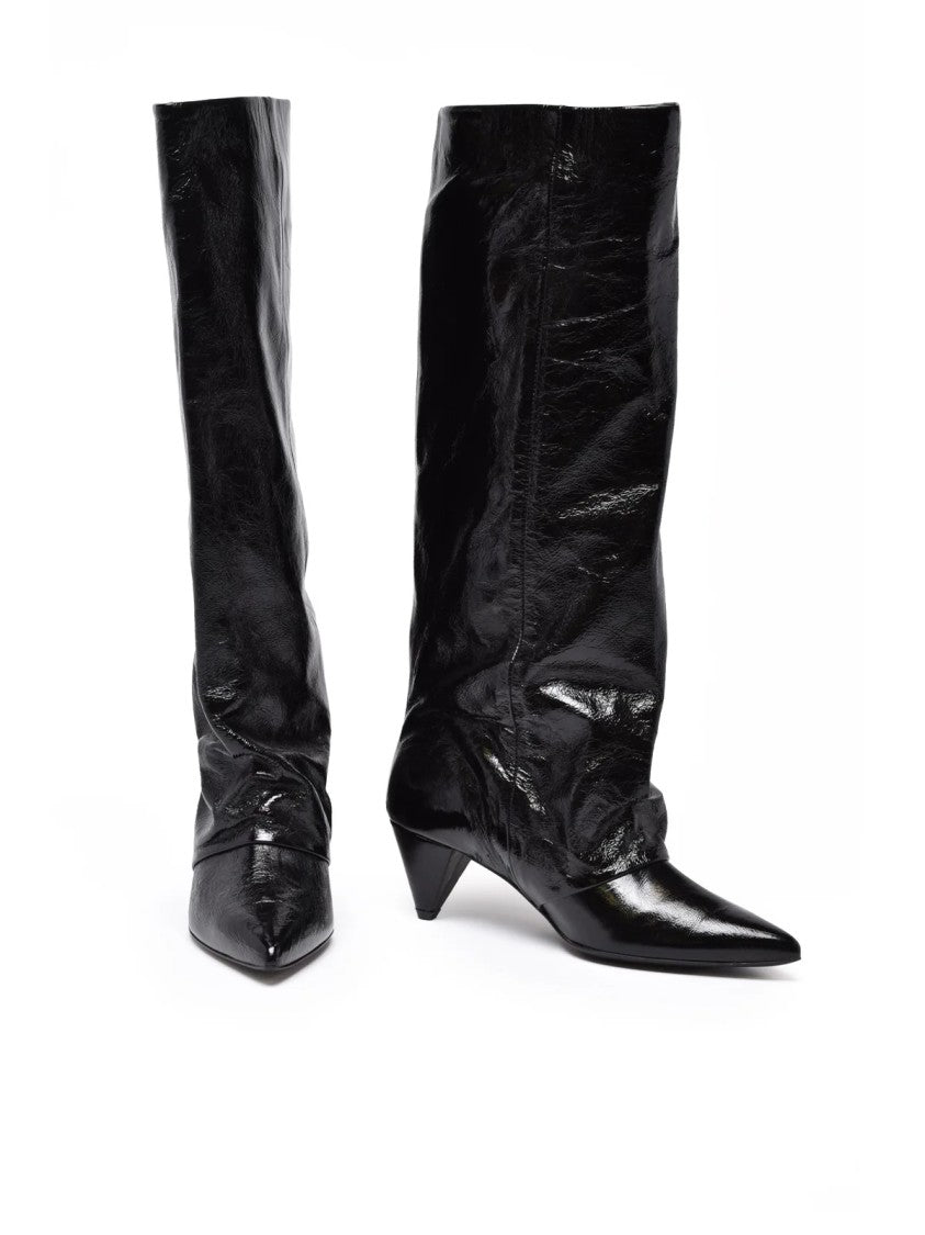 Alchimia Black Patent Leather Boots