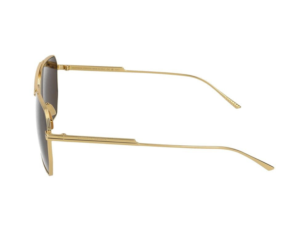 Bottega Veneta Gold Bv1012s Metal Geometric Sunglasses