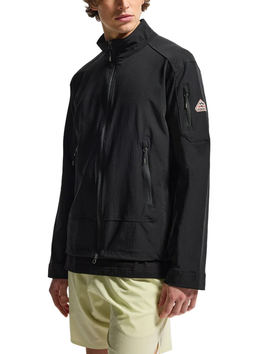 Pyrenex Lane High Collar Zip Black Jacket