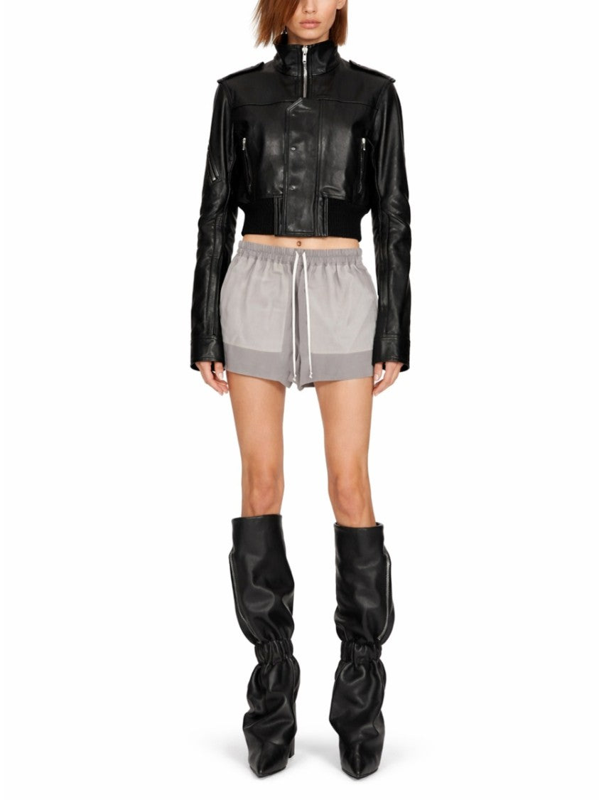 Rick Owens Boxers Relaxed Fit Silk Shorts