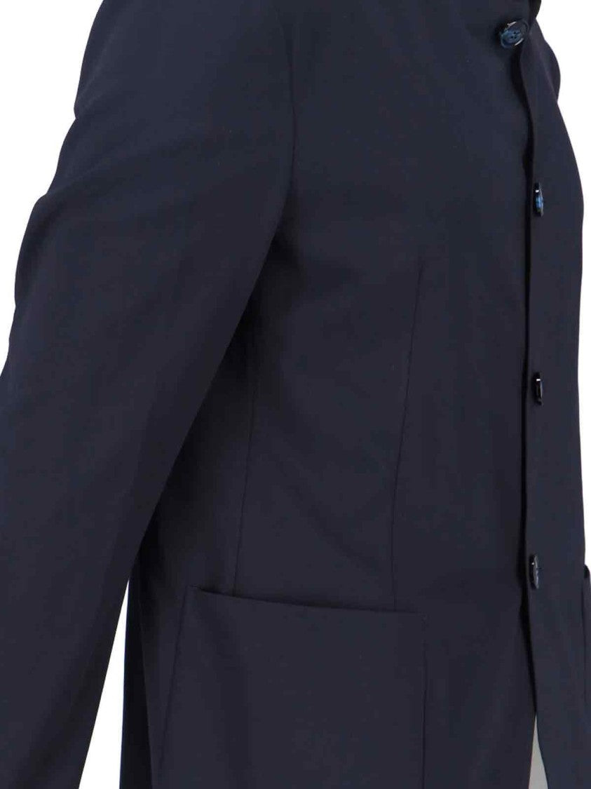 Giorgio Armani Single-Breasted Blazer – Dark Blue