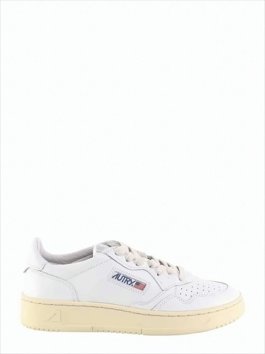 Autry Smooth Leather Low-Top Sneakers With Perforated Detailing