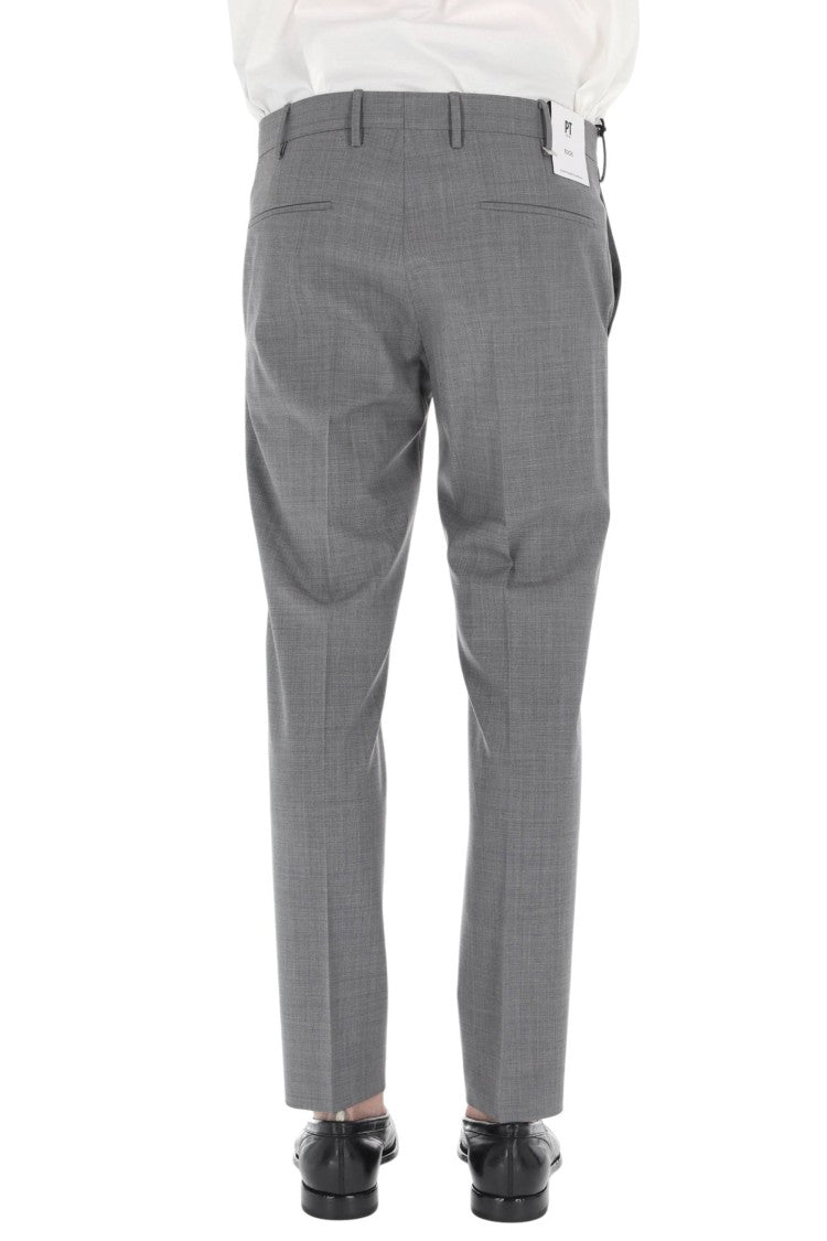 Pt Torino Dieci Fit Tropical Wool Trousers