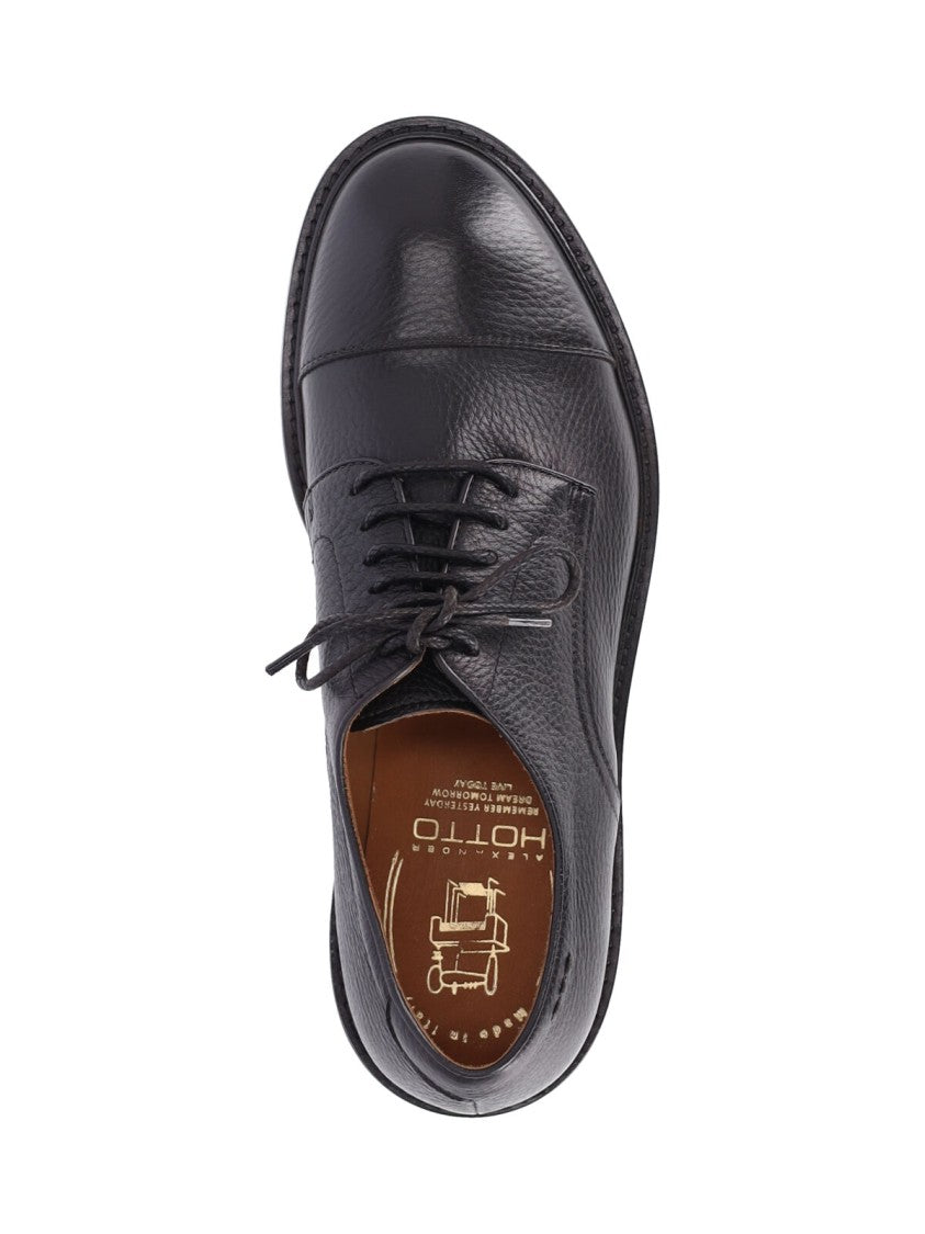 Alexander Hotto Brown Leather Derby Shoes