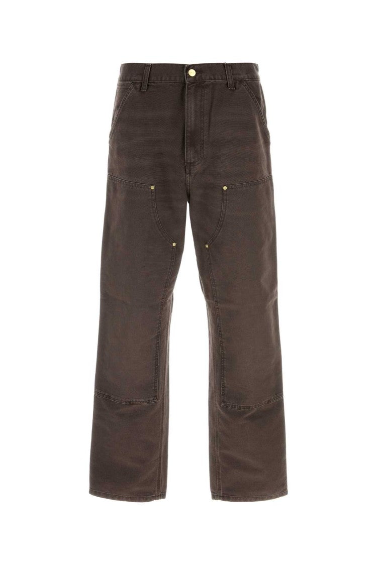 Carhartt Wip Brown Cotton Double Knee Pant