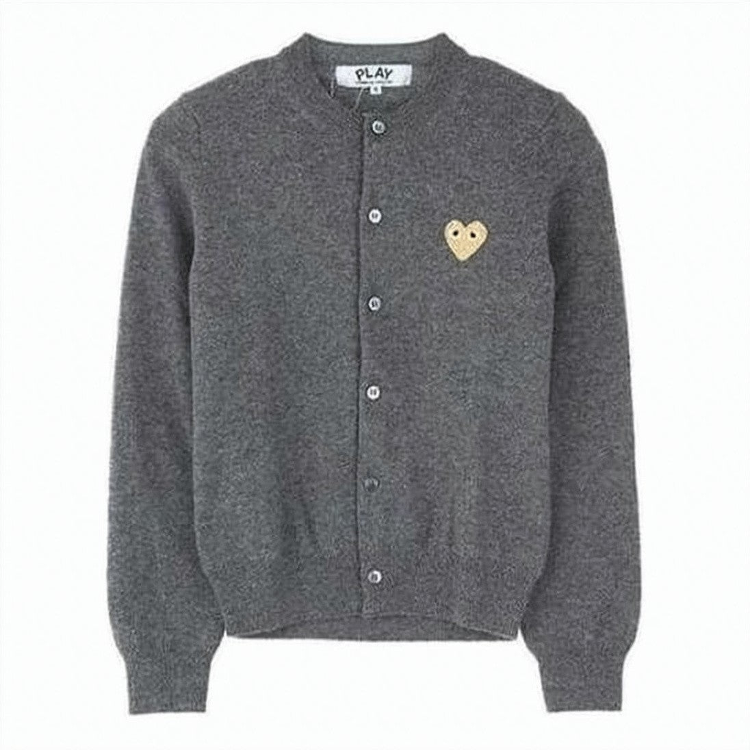 Comme Des Garçons Classic Grey Wool Cardigan