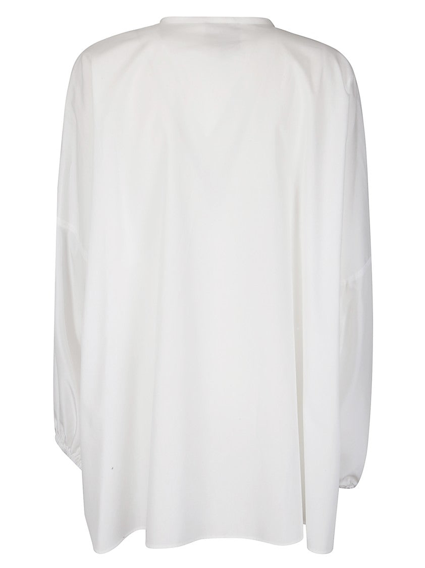 Jejia Long Lightweight Silk Shirt With Tie Collar