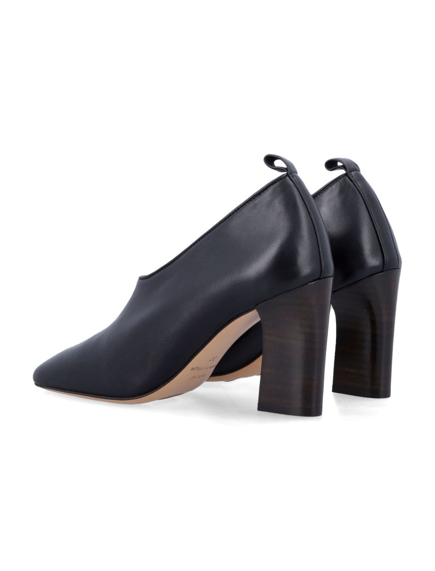 Soeur Sophisticated Black Thea Pumps With Square Toe