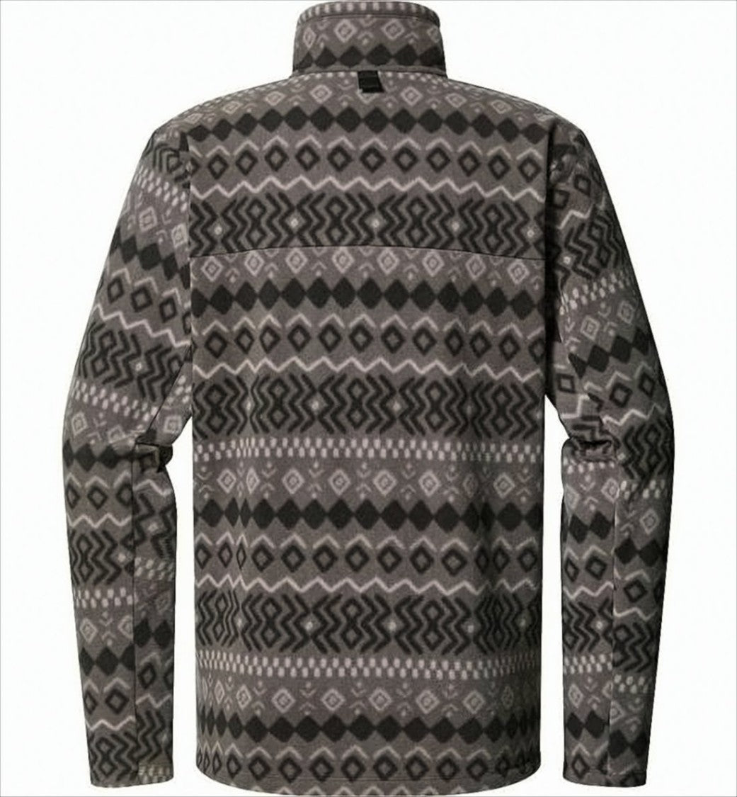 Haglöfs Geometric Patterned Zip-Up Knit