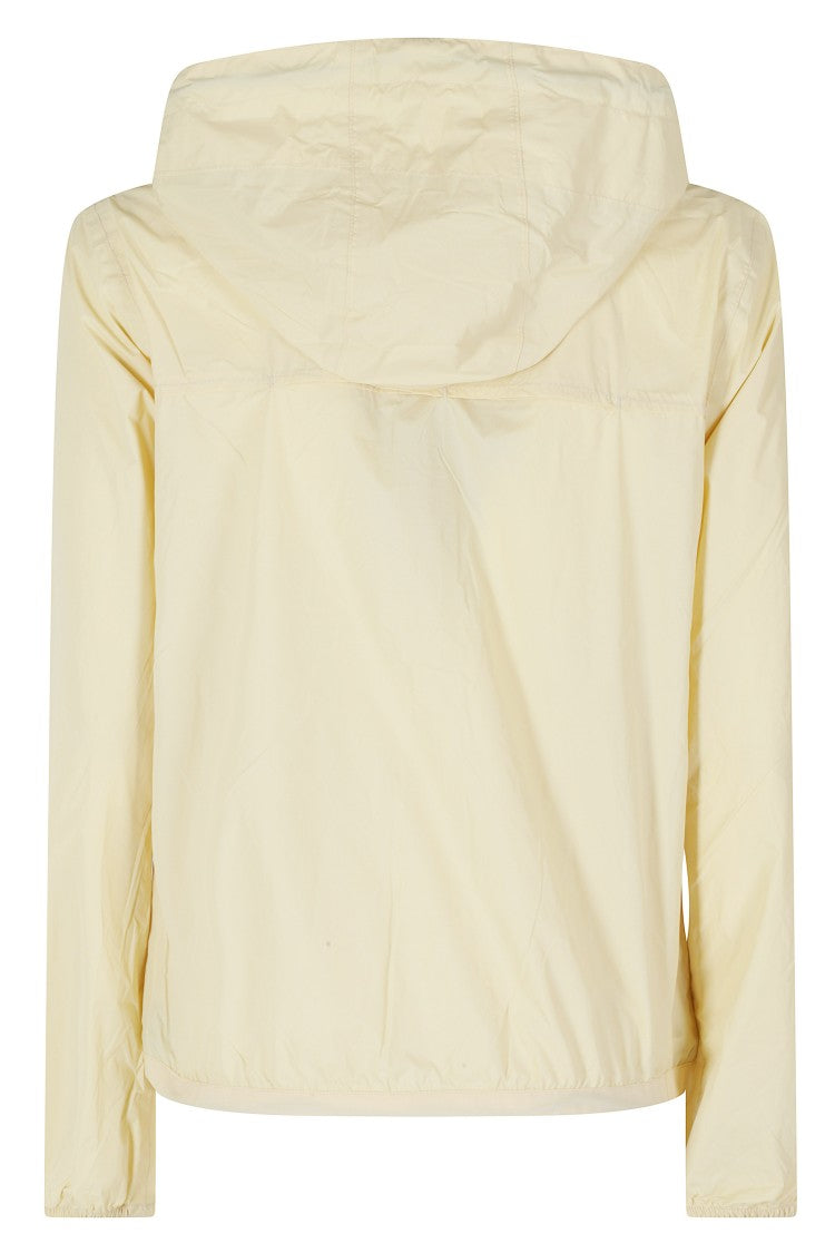 K-Way Yellow Le Vrai 4 0 Claudette Windproof Hooded Polyamide Jacket