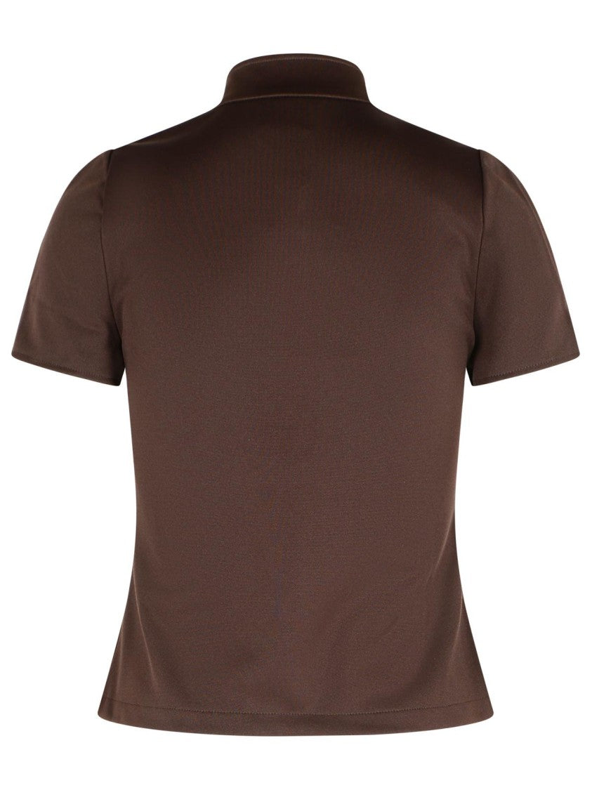 Courrèges Brown Polyester T-Shirt