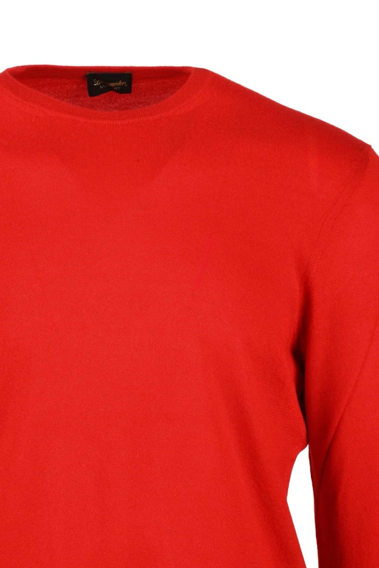 Drumohr Thin Cashmere Crew Neck Pullover - Fluorescent