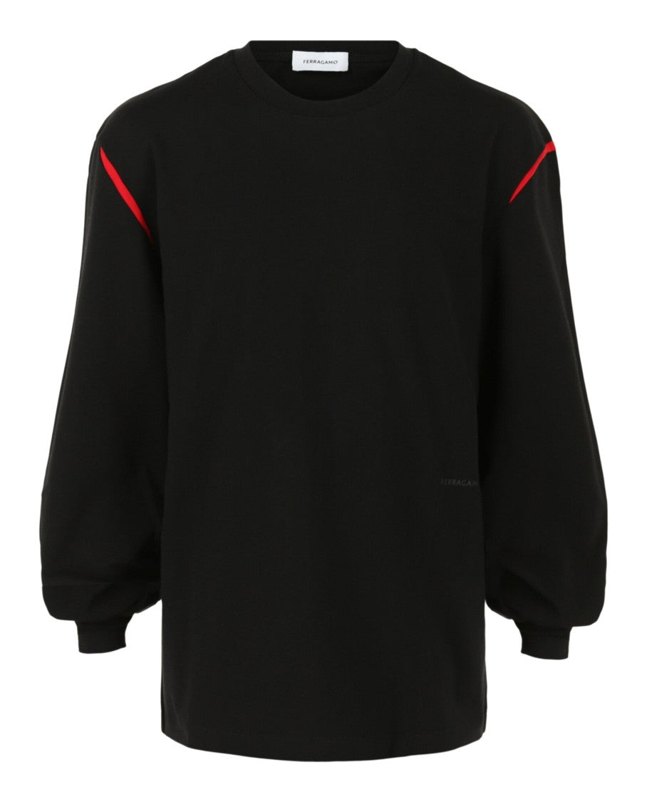 Ferragamo Two-Tone Long Sleeve T-Shirt