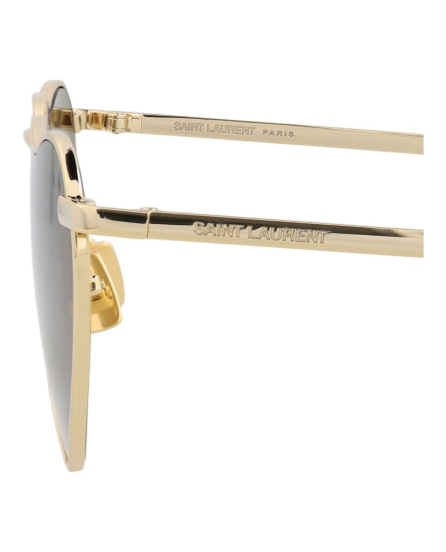 Saint Laurent Cat Eye-Frame Metal Sunglasses