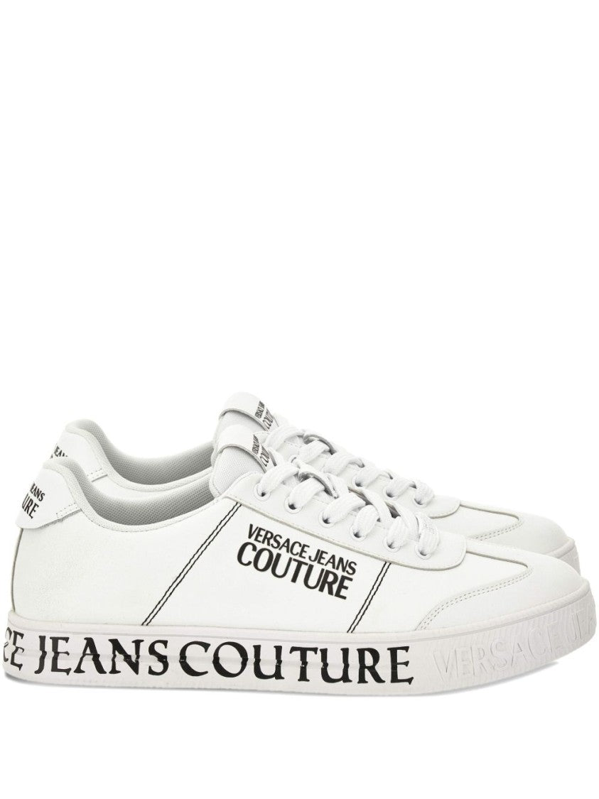 Versace Jeans Couture Logo Leather Sneaker