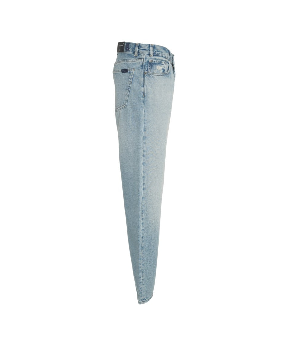 7 For All Mankind Straight-Cut Denim Jeans