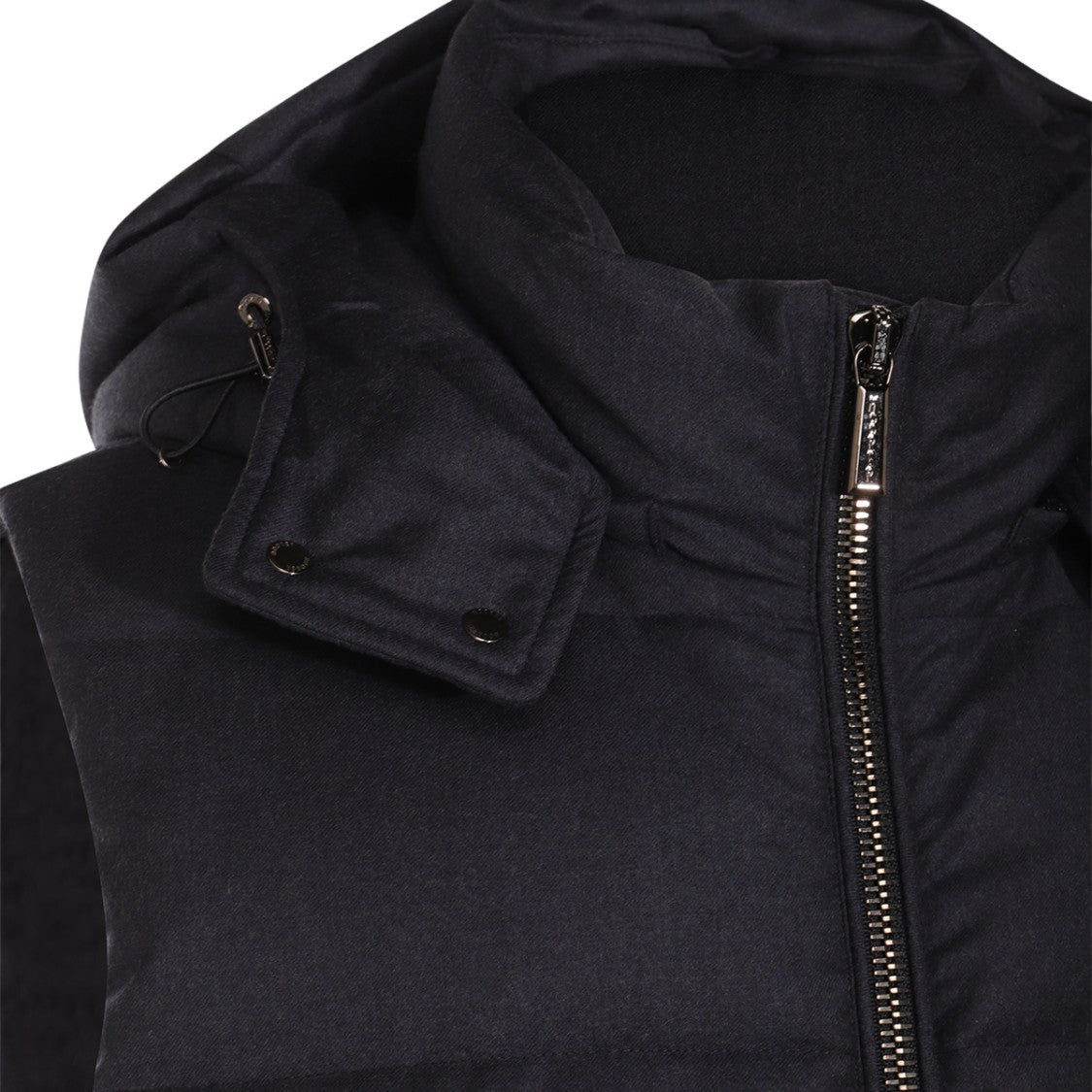 Moorer Sleeveless Padded Vest With High Collar