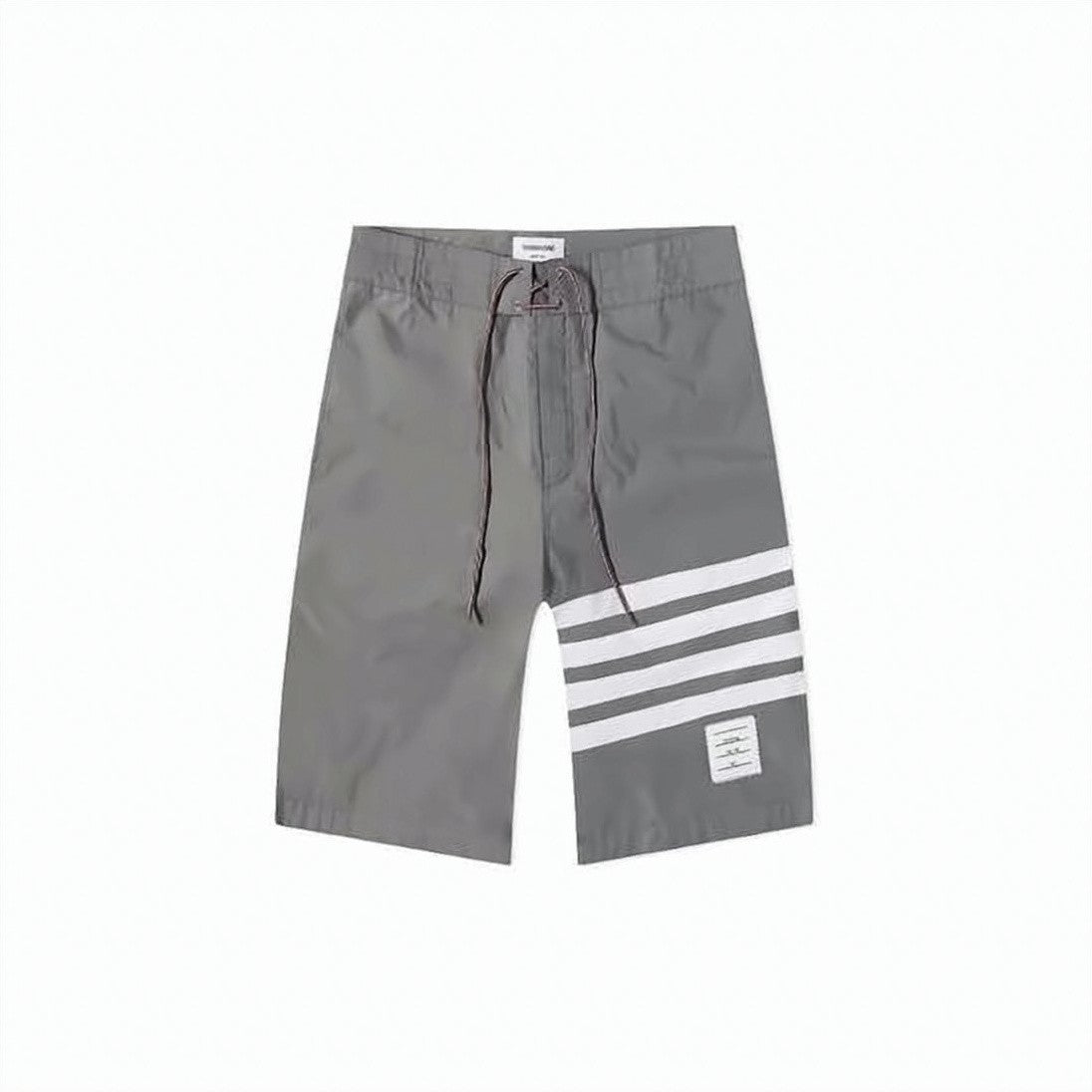Thom Browne Mid-Length Swim Shorts With Bold Horizontal Stripes