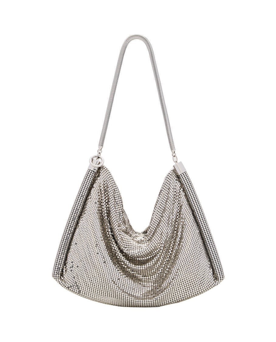 Rabanne Pixel Tube Aluminum Shoulder Bag