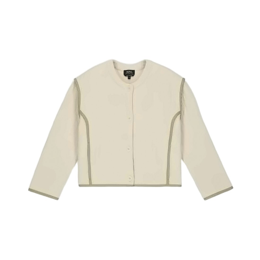 A.P.C. Lightweight Ribbed Cardigan With Paneled Design