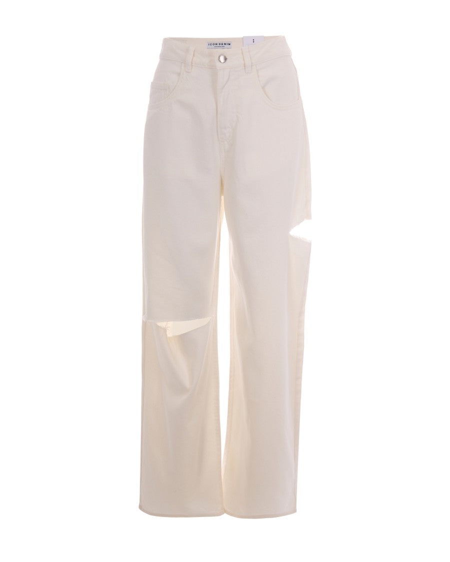 Icon Denim Poppy White Jeans