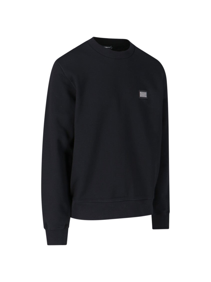 Dolce & Gabbana Logo Crewneck Sweatshirt – Black