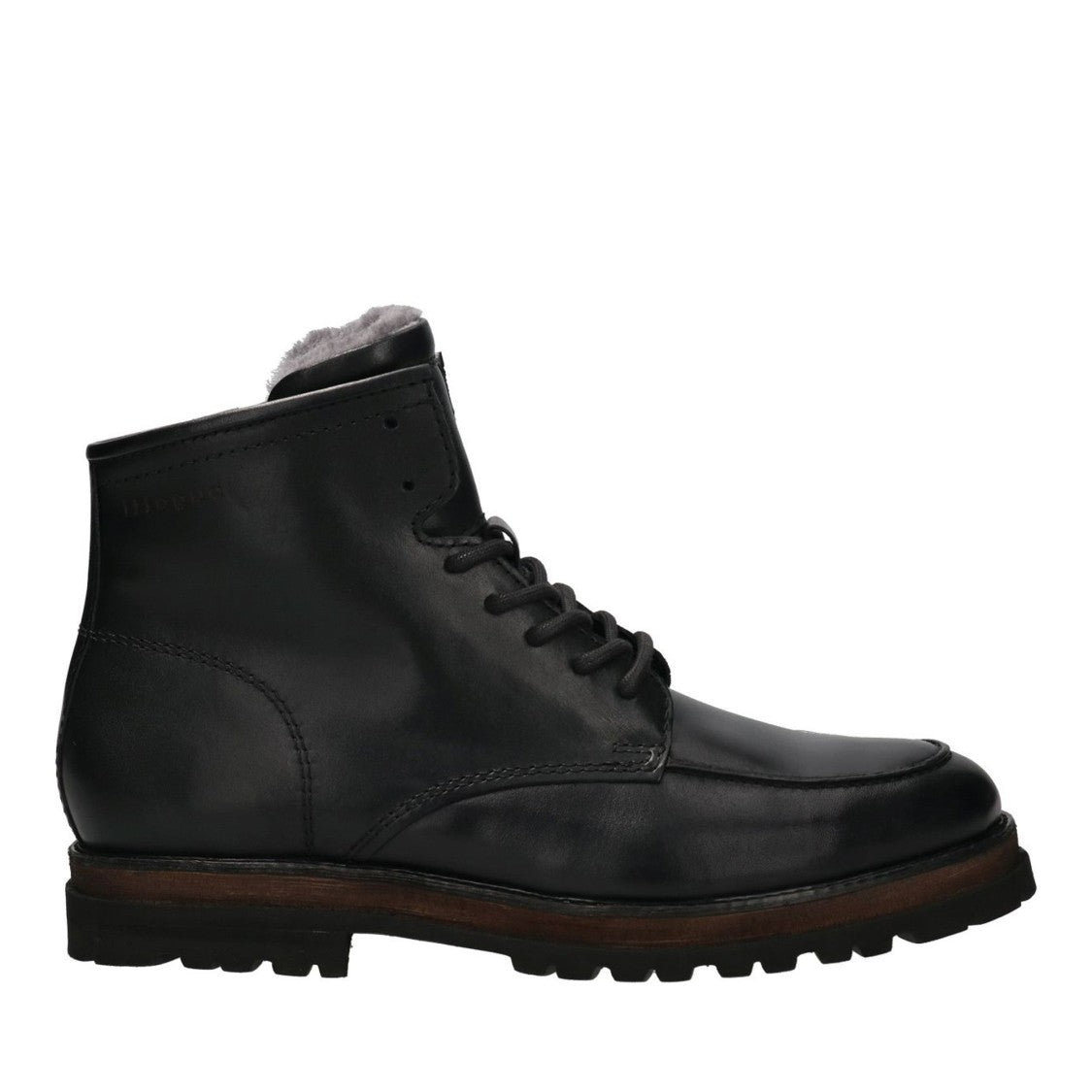 Bugatti Black Marc Fur-Lined Leather Boots