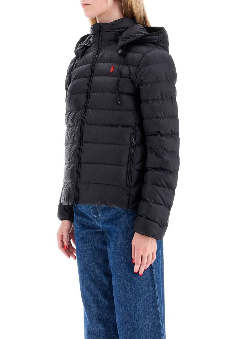 Polo Ralph Lauren Quilted Black Puffer Jacket With Hood