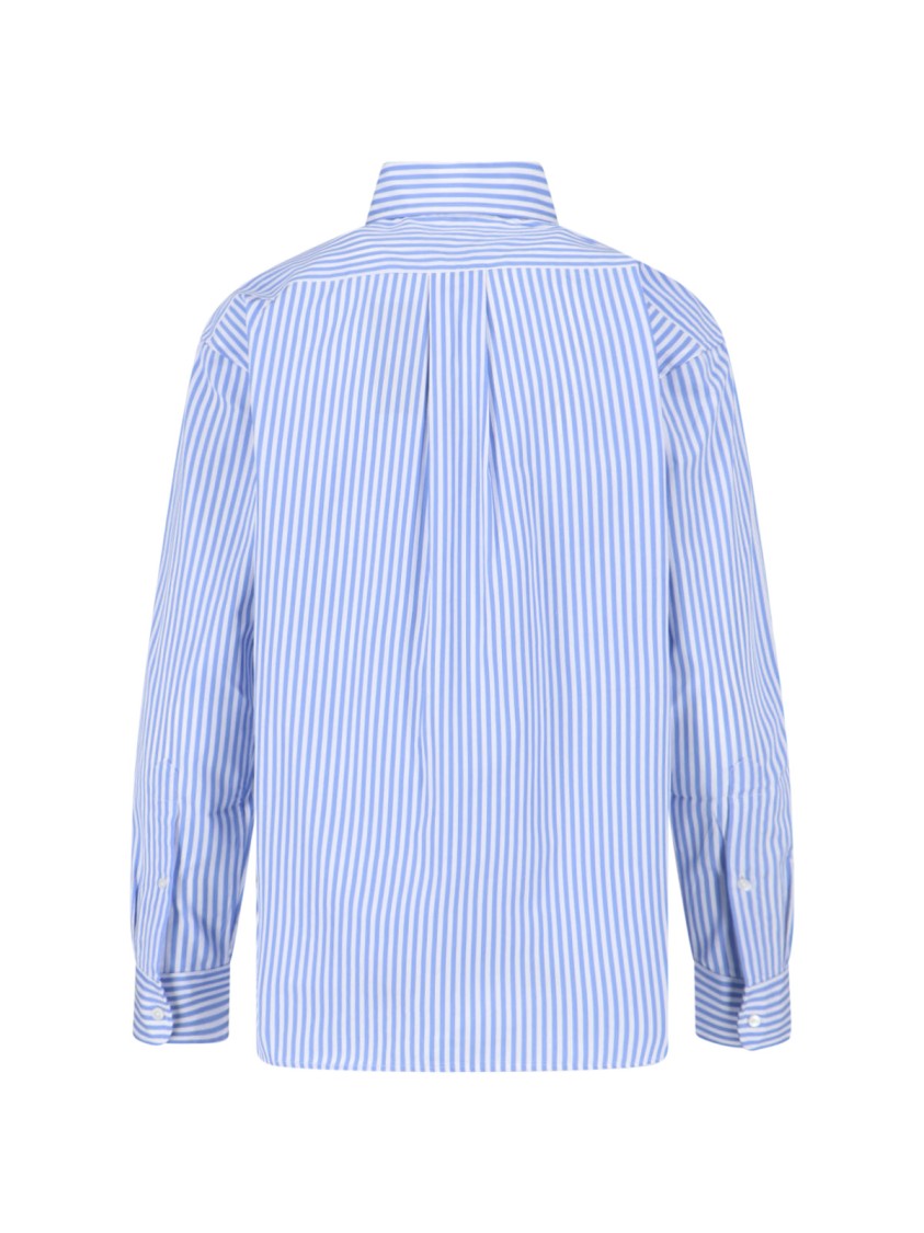 Polo Ralph Lauren Blue Striped Button-Up Cotton Shirt