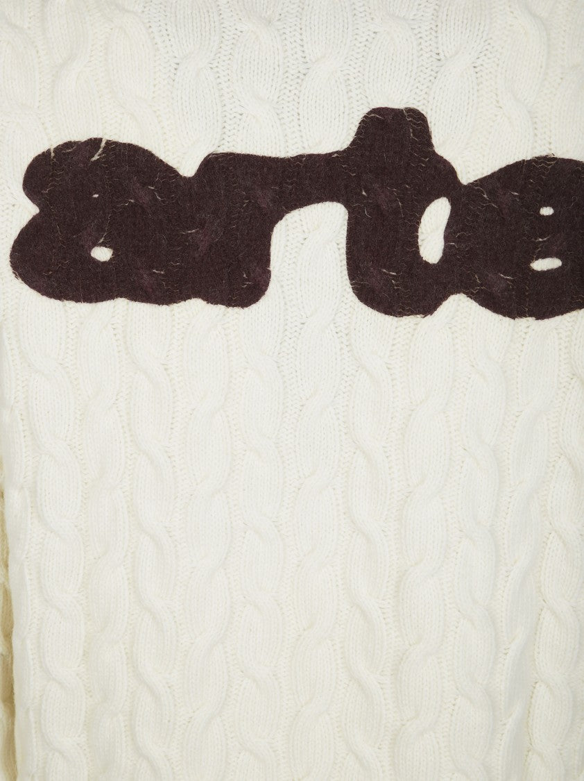 Arte Crewneck Sweatshirt With Bold Logo