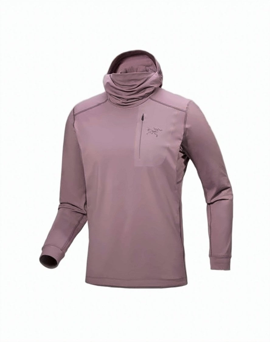 Arc'teryx Sleek Fitted Hoodie With Integrated Hood And Zippered Pocket