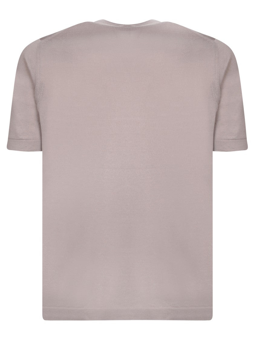 Dell'oglio Beige Cotton T-Shirts