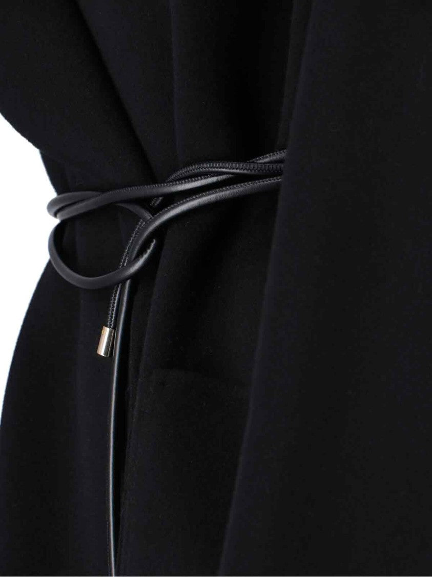 Sportmax Wool Wrap Coat With Classic Lapel