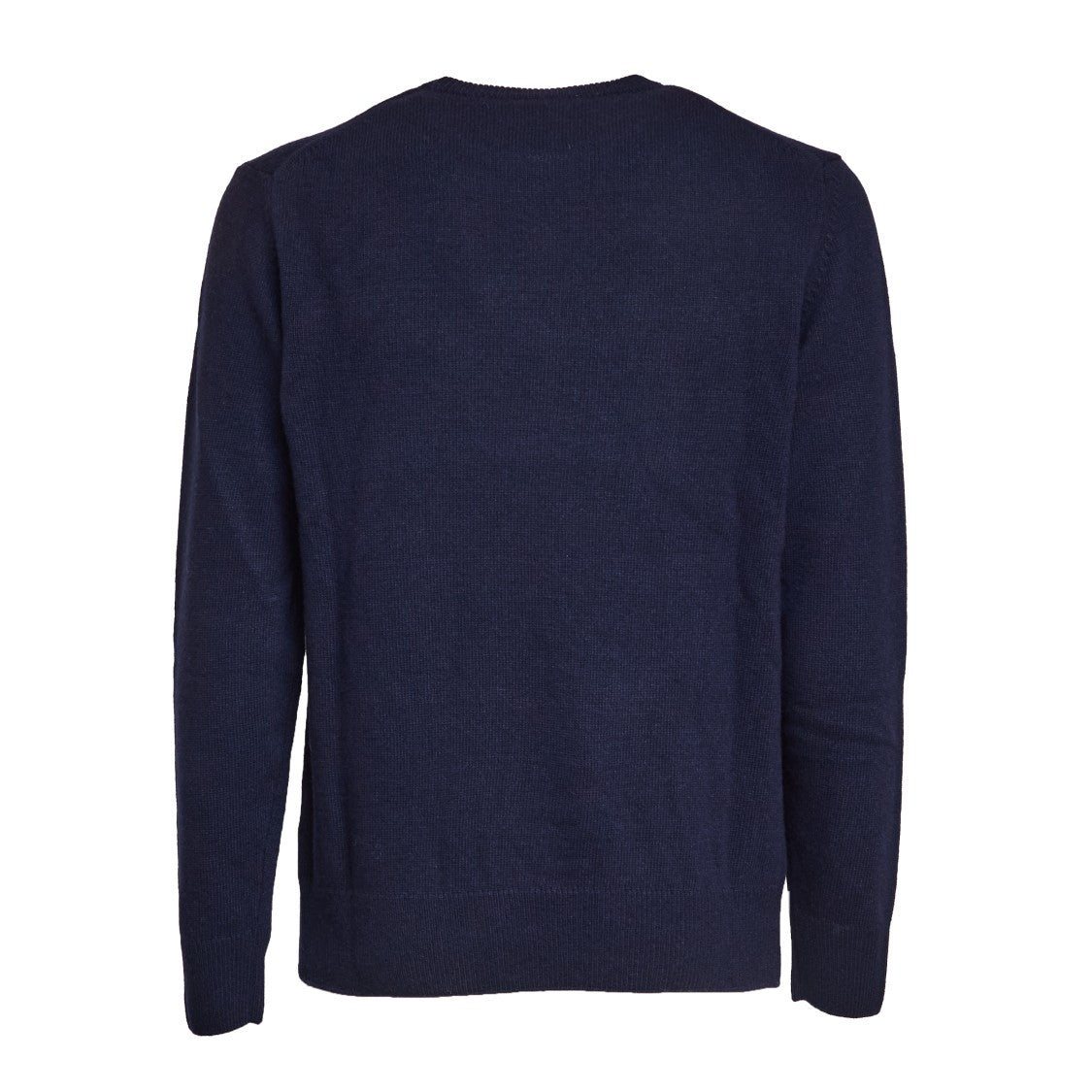 Mc2 Saint Barth Crewneck Sweater With Jacquard Logo And Ribbed Accents