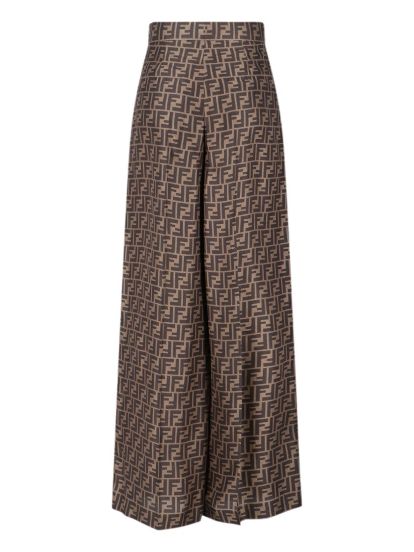 Fendi Ff Monogram Pants – Brown