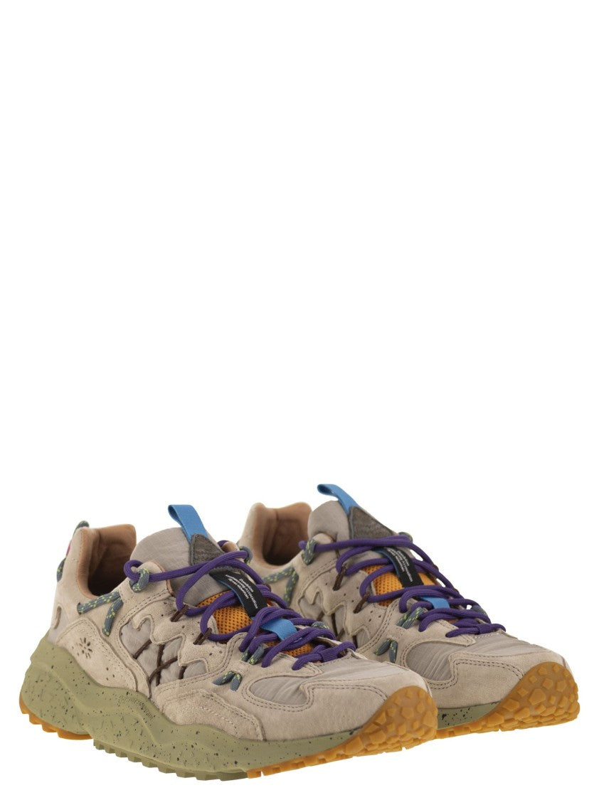 Flower Mountain Yamabushi - Sneakers In Suede And Technical Fabric