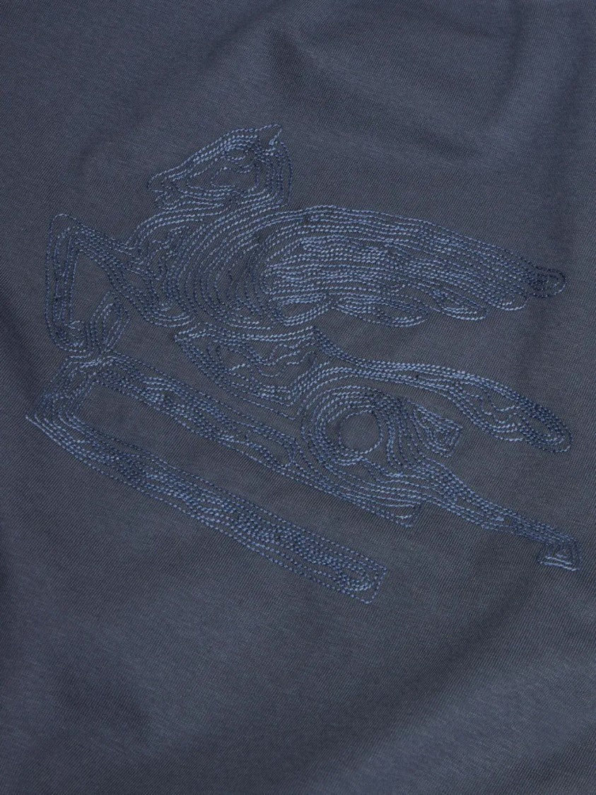 Etro Embroidered Short Sleeve T-Shirt With Intricate Detailing