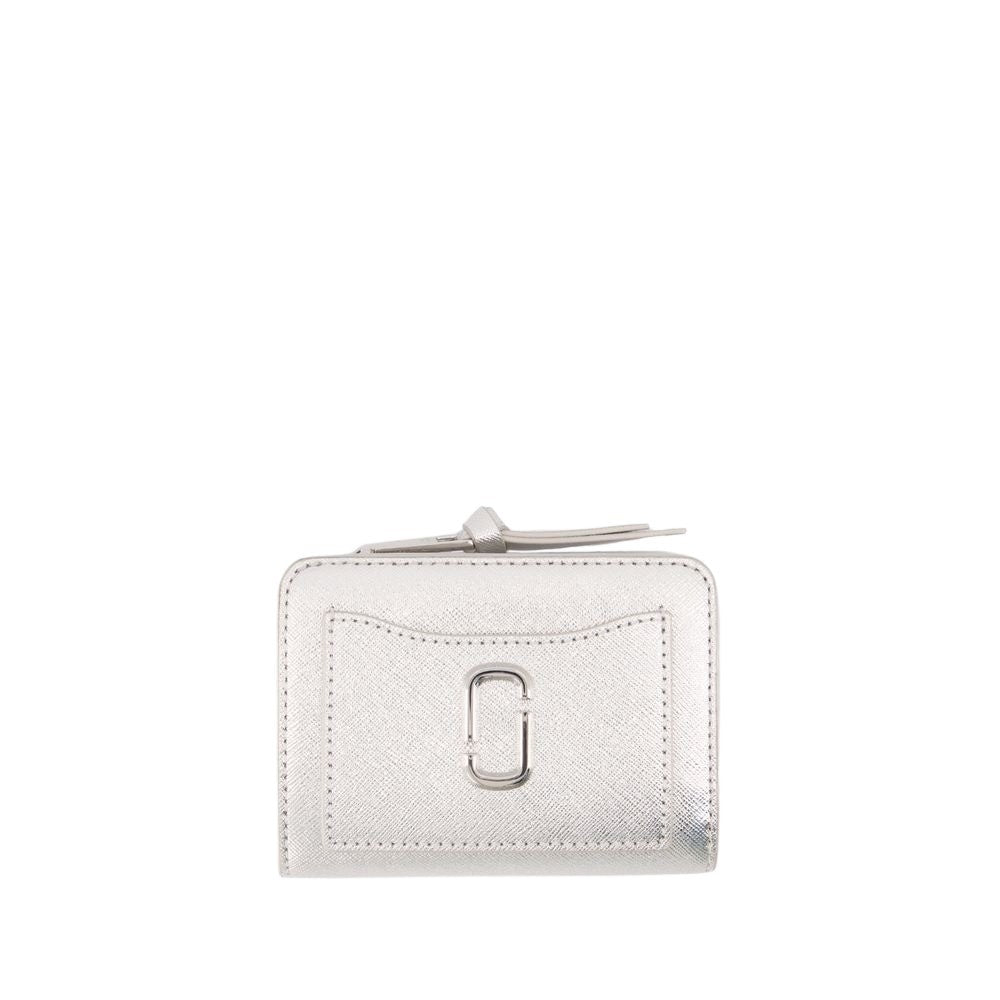 Marc Jacobs The Mini Compact Wallet - Leather - Silver