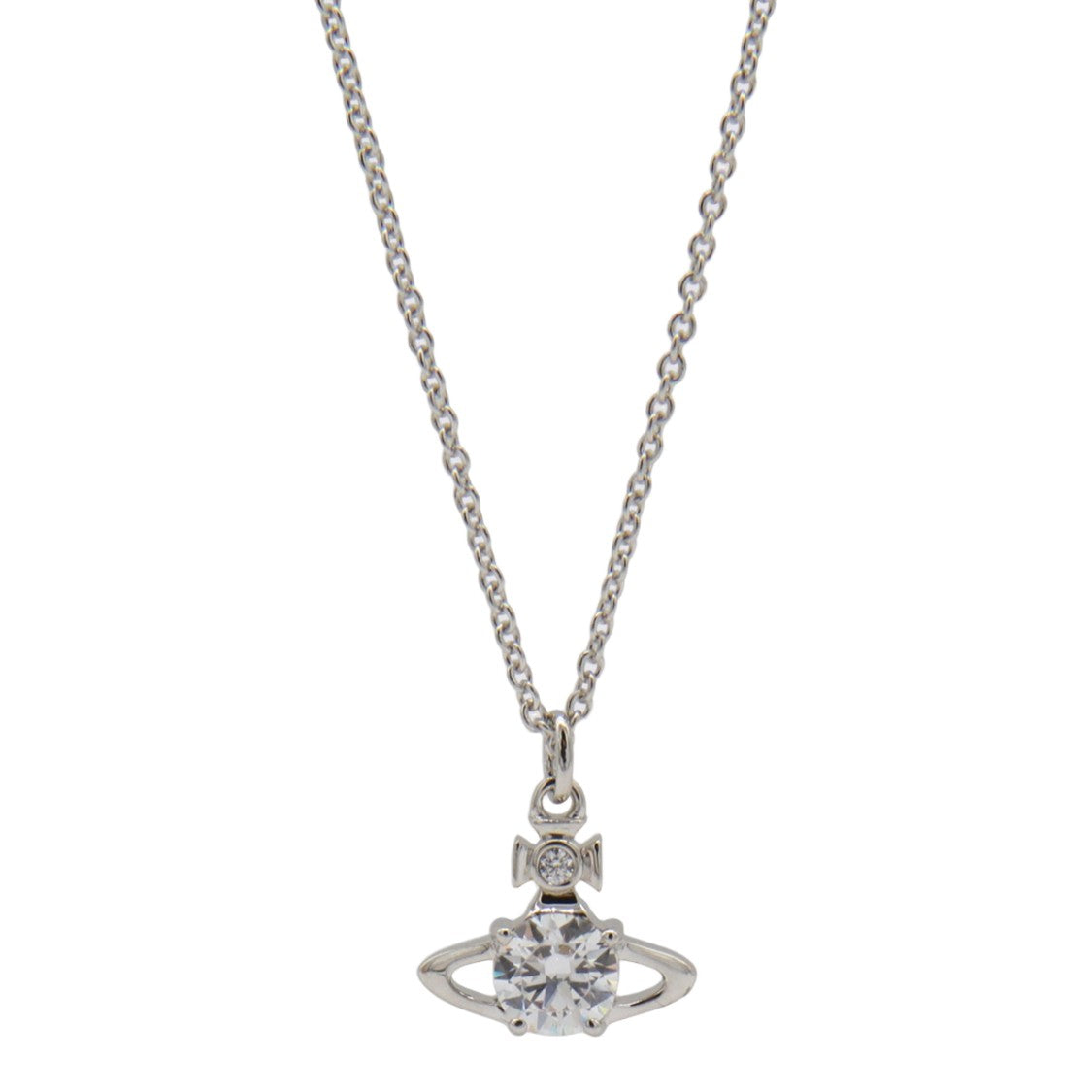 Vivienne Westwood Silver-Tone Necklace With Orb Pendant