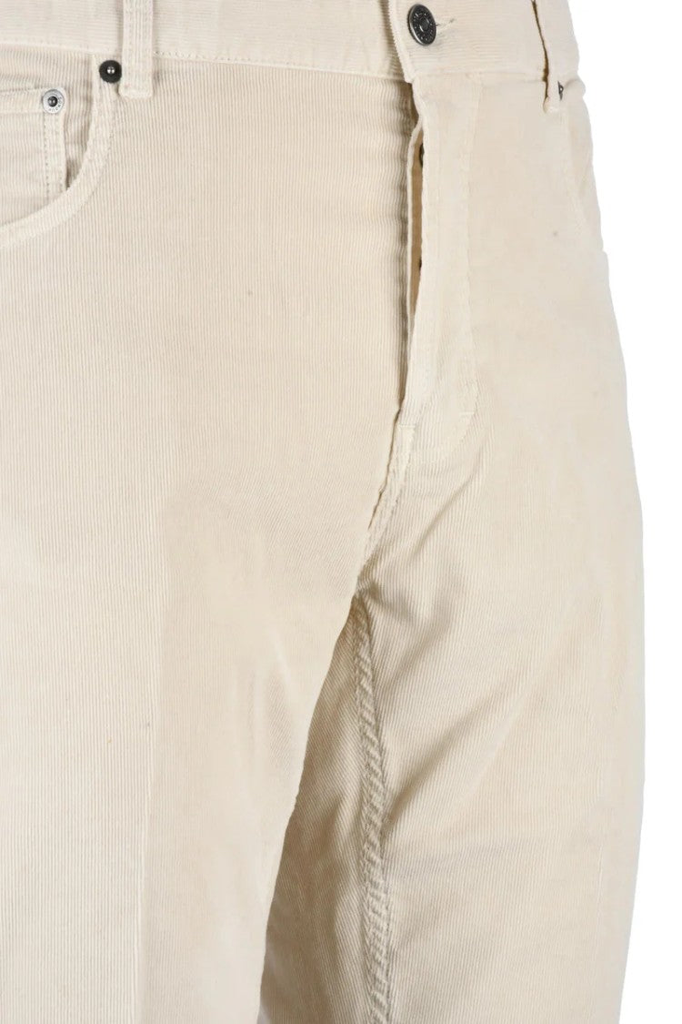 Dondup Ivan Velvet Trousers - White