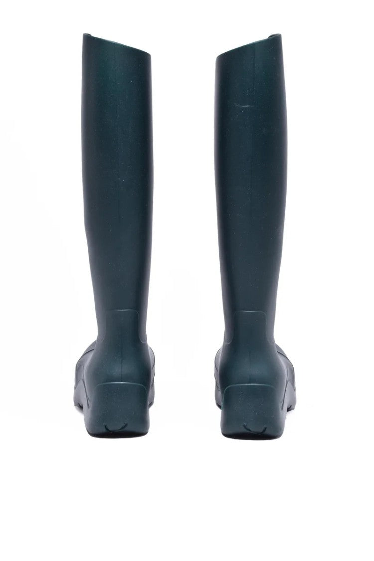 Bottega Veneta Rubber Galoshes - Forest Green
