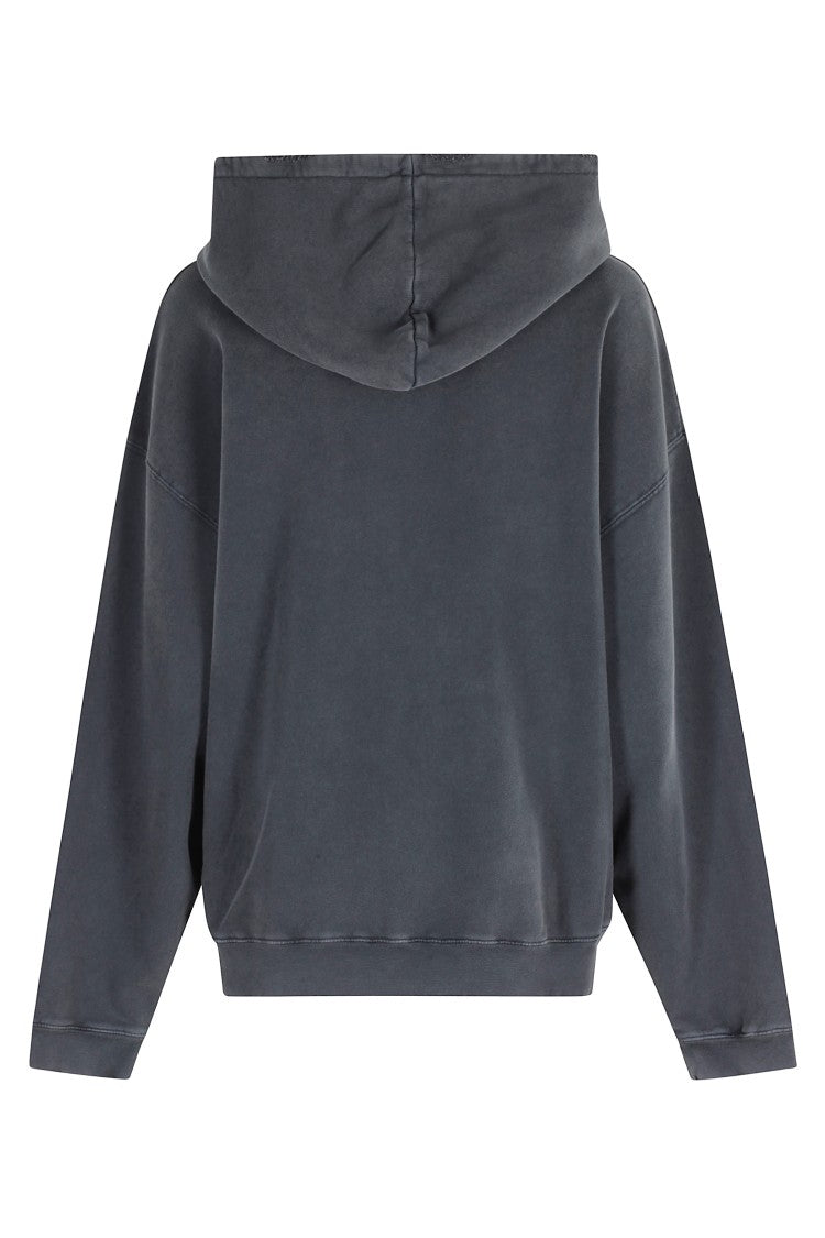 Anine Bing Washed Black Harvey Sweatshirt