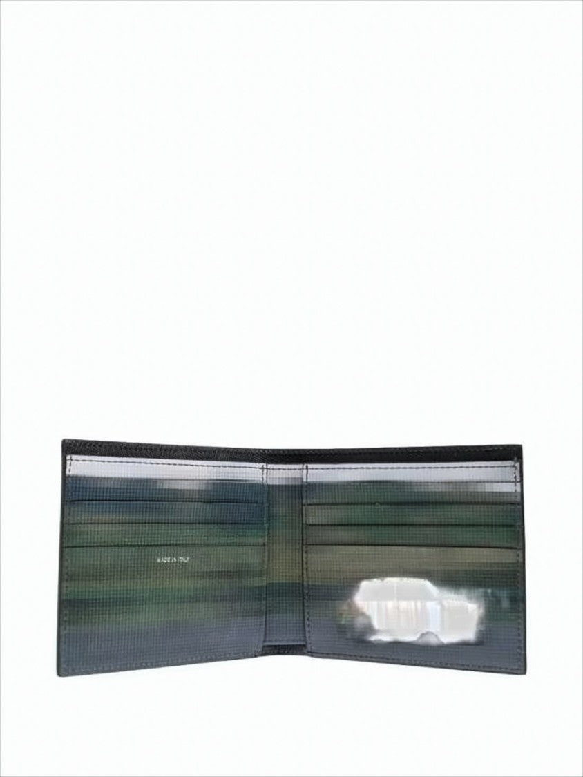 Paul Smith Textured Leather Bifold Wallet With Embossed Signature