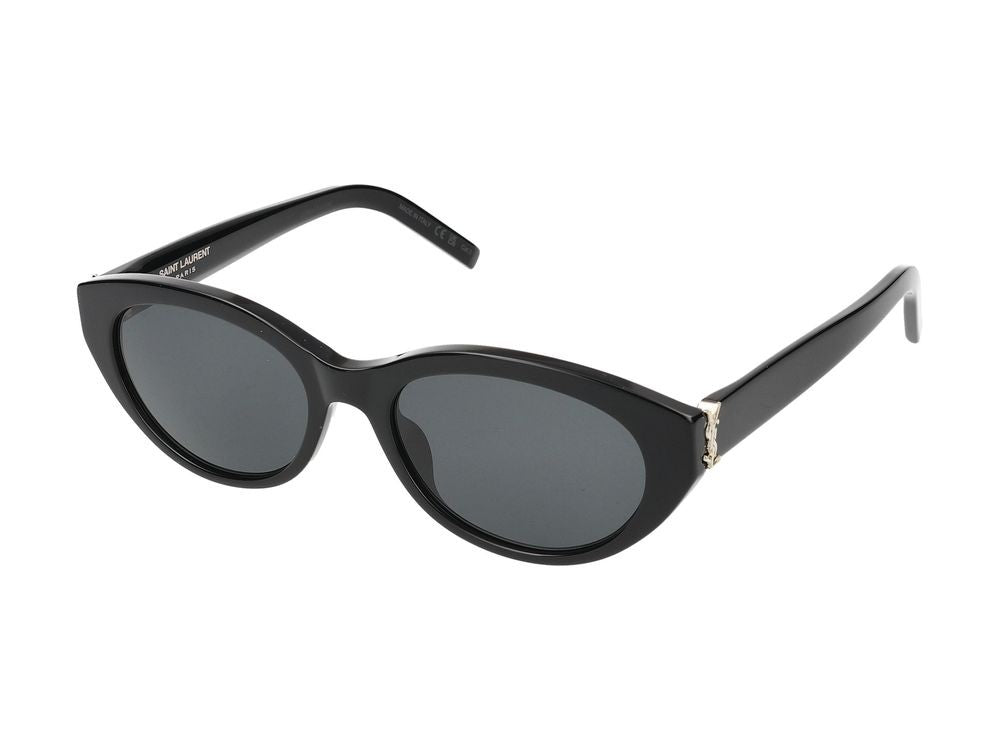 Saint Laurent Black Bold Cat-Eye Acetate Sunglasses